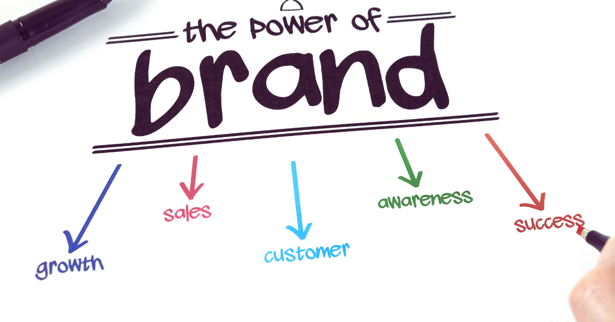 image of a handwritten note showing the power of your brand